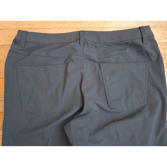 Lululemon Pants Mens Charcoal ABC Trousers Slim Fit 5 Pocket Sz 35 EUC - Picture 4 of 6